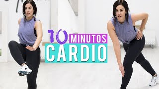 Ejercicios para quemar grasa y adelgazar en casa  CARDIO 10 MINUTOS [upl. by Nellie]