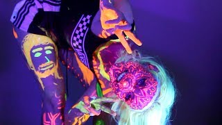 painting my whole body with UV paint and living my life [upl. by Hareema]