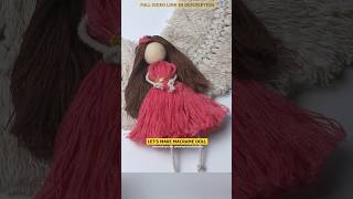 DIY Macrame Doll diy crafts youtubeshorts mahilaartscrafts macrame [upl. by Odareg]