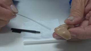 How to Clean an ITE Intheear or custom Hearing Aid [upl. by Adelaja846]