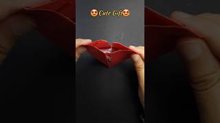 DIY Cute Gift diy papercraft trendingshorts craft giftcraft popupcard shorts origami heart [upl. by Notsua397]