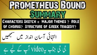 Prometheus Bound by Aeschylus Summary in Urdu [upl. by Radcliffe]