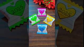 Happy New Year gift 2025Chocolate gift 🎁Paper candyshortstrendingviralytshorts [upl. by Boland867]