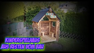 Kinder Spielhaus selber bauen Zeitraffer Gartenhaus für Kinder DIY für 25 Euro [upl. by Nyrrat]