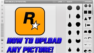 GTA Online  How To Upload Custom Images For Your GTA Crew Emblem PAID [upl. by Placida]