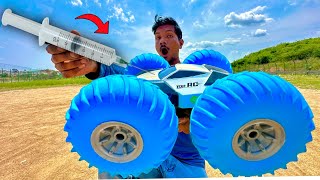 RC Fastest Pneumatic wheels Car with Air Pump Unboxing amp Testing  Chatpat toy tv [upl. by Anos184]