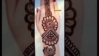 simple mehndi designviralvideo arabic mehandi simplemehndidesign shortvideo short easy [upl. by Elsey]