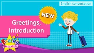 NEW 1 Greetings Introduction English Dialogue  Roleplay conversation for Kids [upl. by Ryann]