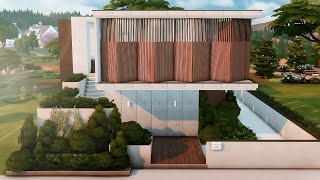 Modern Townhouse  The Sims 4  no cc  stop motion [upl. by Iliam]