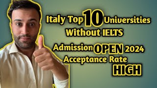 Study in Italy  Top Universities in Italy  Italy University Admission are OPEN [upl. by Dranyl]