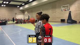 Hawks vs NexGen  21924 AAU Shaka Classics 7th Grade Red Div Silver Championship game [upl. by Gertrud]