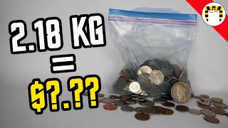 I Sorted 2 Kilograms of Foreign Coins How Much Was it Worth [upl. by Yoj995]