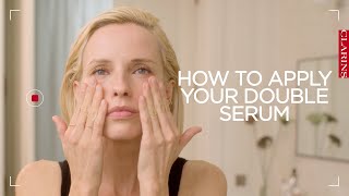 How to apply your Double Serum  Clarins [upl. by Jung262]