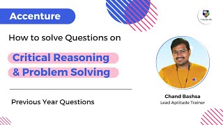 2024Accenture Previous year Critical Reasoning amp Problem Solving questions amp solutions [upl. by Noiek]