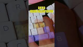 Creamy Clacky switches from AKKO Cream Yellow V3 Pro shorts keyboard switch mechanicalkeyboard [upl. by Colwell306]