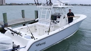 MAKO Boats 334 CC Walk Around Review with George Poveromo [upl. by Spiro]