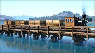 I Built a Beautiful Lakeside Railway on The New Map in Railroads Online [upl. by Illa]