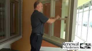 Double Hung Window Demonstration  Peoria IL  Renewal by Andersen [upl. by Goldberg]