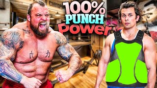 Eddie Hall Punches Will Tennyson With 100 Power [upl. by Rothstein468]