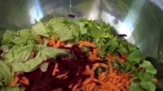 RECETTE DE SALADE CAROTTES BETTERAVES ETC [upl. by Posner326]