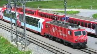 MGB GlacierExpress AndermattOberalppass 2046 m Part1 [upl. by Peterec173]