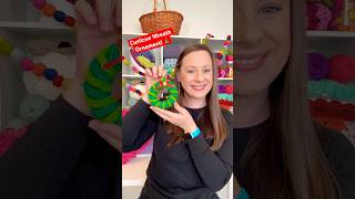 🎄Crochet Curlicue Wreath Ornament So easy and cute ❤️💚 [upl. by Bowra]