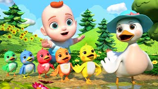 Cinco Patitos  Música Para Niños  Leo en Español [upl. by Adnilre12]