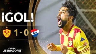 GOL DE AUCAS vs CLUB NACIONAL  FASE 1  CONMEBOL LIBERTADORES 2024 [upl. by Bravar]