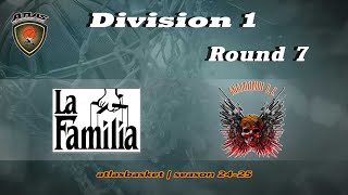 Atlasbasket  Div 1Round 7  LA FAMILIA vs ΑΝΑΛΩΣΙΜΟΙ [upl. by Hilaire]