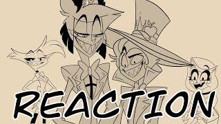 Alastor and Lucifers reaction  Hazbin Hotel Short Animation [upl. by Aidnis578]