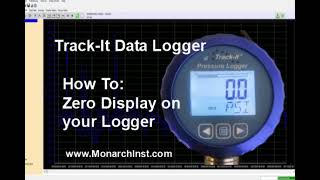 Monarch TrackIt Data Logger with Display  How to Zero Display [upl. by Eeslek]