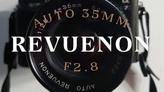 Vintage 35mm camera lens Revuenon Auto 35mm F28 on full frame digital camera [upl. by Aldin110]