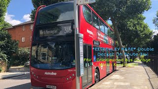 Rare FRV l Bus Route 316 l Cricklewood Bus Garage  North Kensington TEH1107 LK60 AYH [upl. by Cromwell]