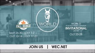 World Equestrian Center Wilmington Ohio Fall Horse Show Series 2018 [upl. by Sukramed]