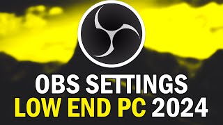 BEST OBS STREAMING SETTINGS FOR LOW END PC 🔥 NO GPU NEEDED ✔️ [upl. by Nylasor]