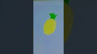 Very easy pineapple drawing 🍍🍍 [upl. by Ranson]