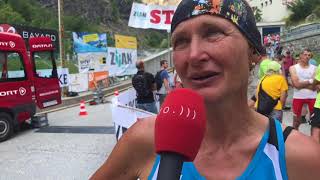 Interview mit Nathalie Etzensperger Siegerin Gondo Marathon 2018 [upl. by Maybelle]