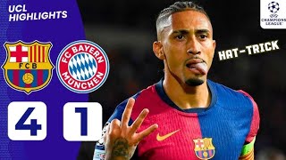 Barcelona vs Bayern Munich 41 Highlights amp All goals 2024 [upl. by Acissey]