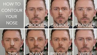 HOW TO CONTOUR THE 7 NOSE SHAPES [upl. by Radke68]