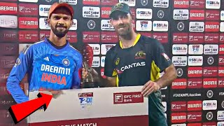 Glenn Maxwell heart winning gesture for Ruturaj Gaikwad after winning MAN OF THE MATCH AWARD [upl. by Meredi]