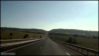 329  France Autoroute La Méridienne A75 E11  LempdessurAllagnon  Espalem HD [upl. by Eugilegna998]