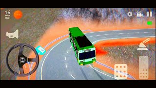 Kolli Hills Driving Simulator Bus Wala Game Bus Game Bus Turning on Bend Road Android Games [upl. by Yelats]