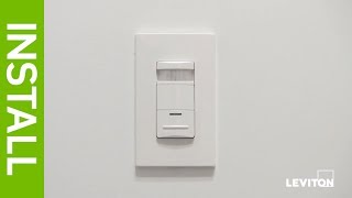 Occupancy Sensor installation  ODS10  Leviton [upl. by Slemmer716]