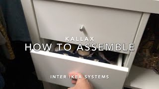 Ikea Kallax Drawer Inserts How To Assemble [upl. by Ayerdna728]