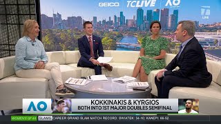 Tennis Channel Live Kyrgios and Kokkinakis into Doubles Semifinals [upl. by Leirud539]