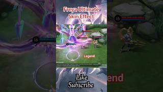 Freya Ultimate Skin Effect viralvideo mobilelegends shorts [upl. by Trebreh]