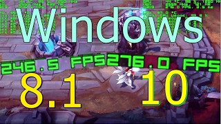 Windows 81 vs 10 Gaming Comparison CSGO amp LoL FX 6300 [upl. by Anelrahc]