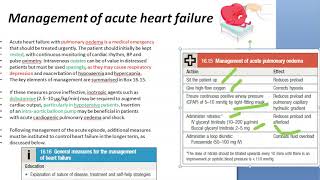 Medicine 485 c Heart failure TREATMENT Cardiac Congestive CCF Investigation Management Acute Chronic [upl. by Lesak]