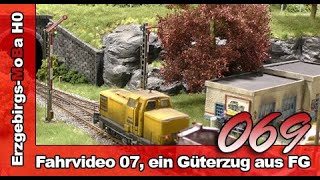 Folge 069  Fahrvideo 07 ein Güterzug aus Freiberg DeutschGerman [upl. by Lleneg]