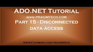 Part 15 Disconnected data access in asp net [upl. by Anirrak]